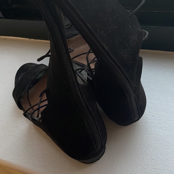 H&M Knee high lace up black suede gladiators - Picture 8 of 11